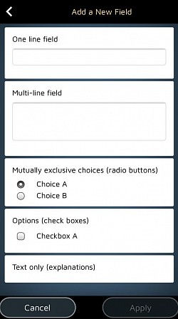 Dodajte i uredite polja svojih obrazaca kako biste predložili opcije svojim klijentima.